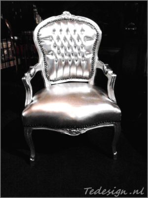barok stoelen in zilver