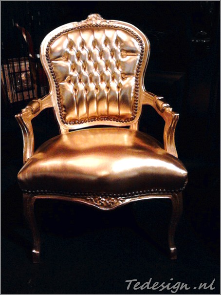 schommel Houden renderen Gouden barok stoel | TEDESIGN BAROK MEUBELEN