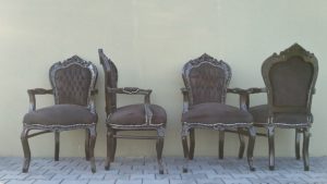 zwarte barok stoelen