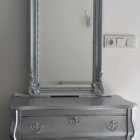 buikkast zilver barok spiegel